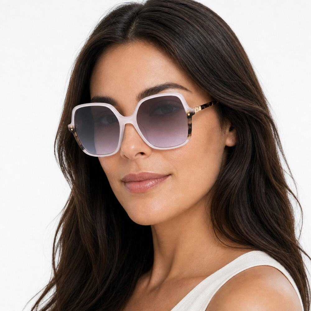 NEW Carolina Herrera HER 0244/S 0SZJQR Ivory Sunglasses authentic